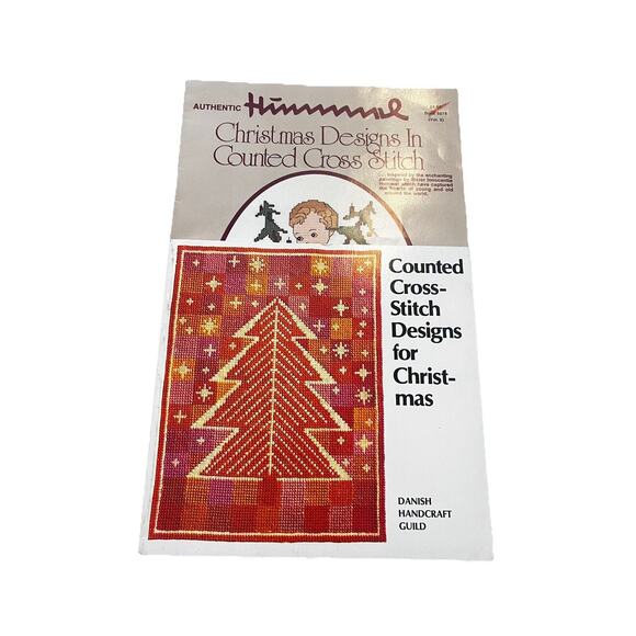 Sy Julekorssting Cross Stitch For Christmas 1982 Denmark Book Danish And Hummel - Picture 1 of 7